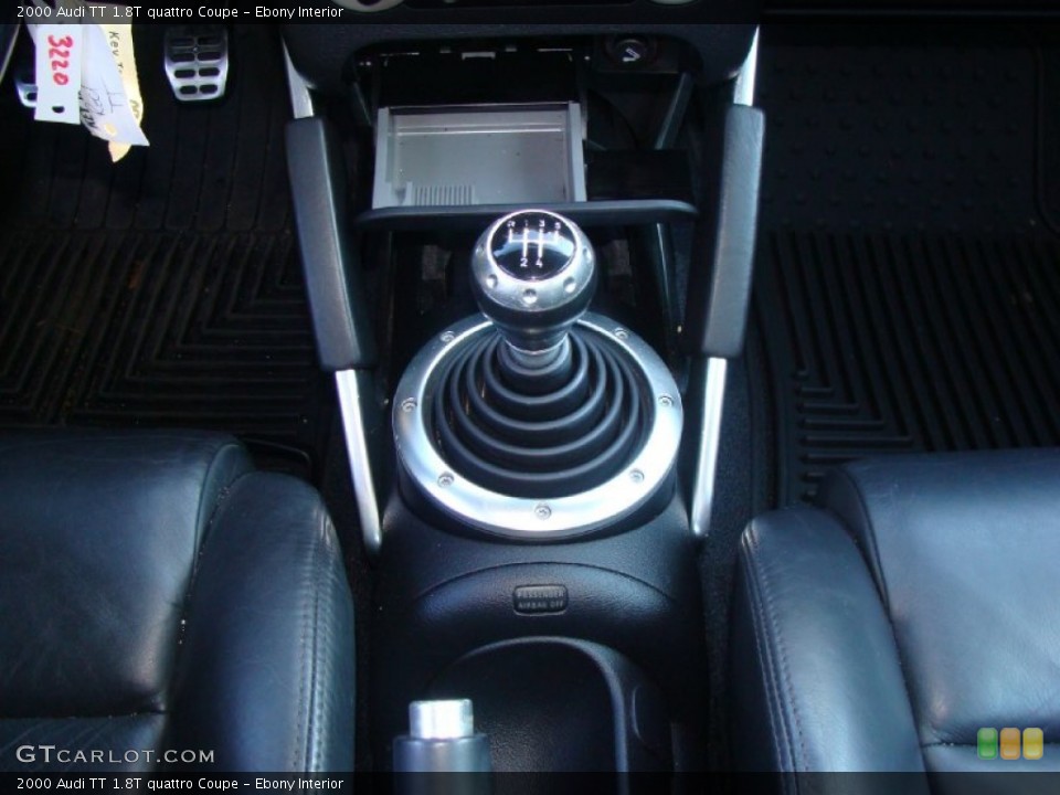 Ebony Interior Transmission for the 2000 Audi TT 1.8T quattro Coupe #55940350