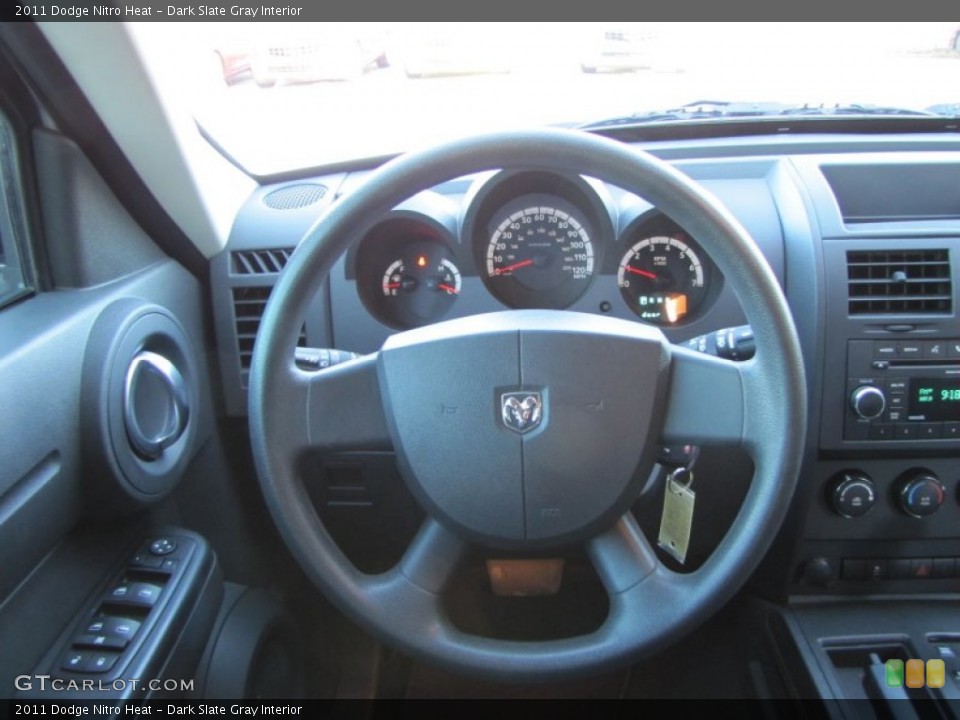 Dark Slate Gray Interior Steering Wheel for the 2011 Dodge Nitro Heat #55941781