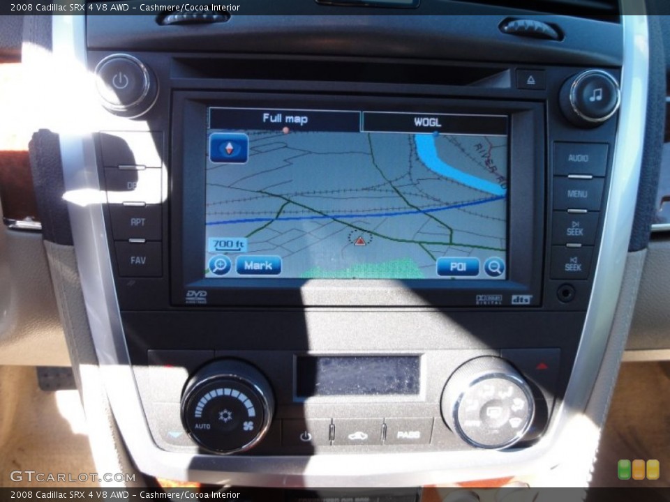Cashmere/Cocoa Interior Navigation for the 2008 Cadillac SRX 4 V8 AWD #55942579