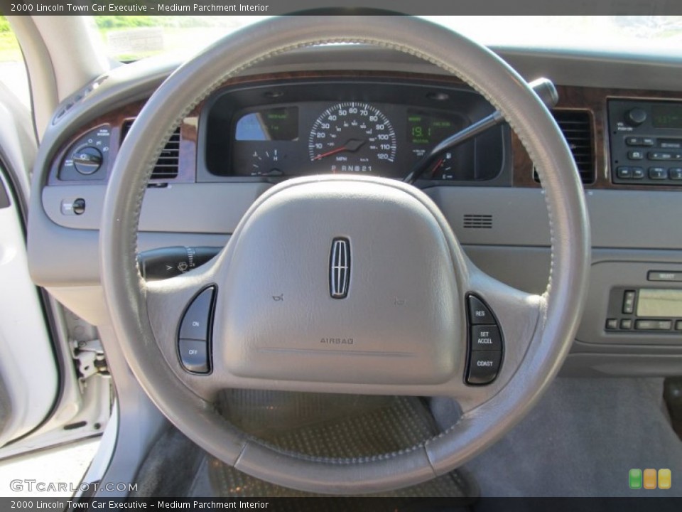 Medium Parchment Interior Steering Wheel for the 2000 Lincoln Town Car Executive #55944493