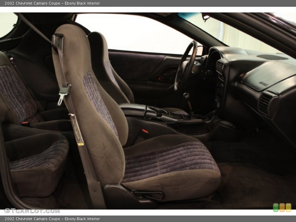 Ebony Black Interior Photo for the 2002 Chevrolet Camaro Coupe #55945558