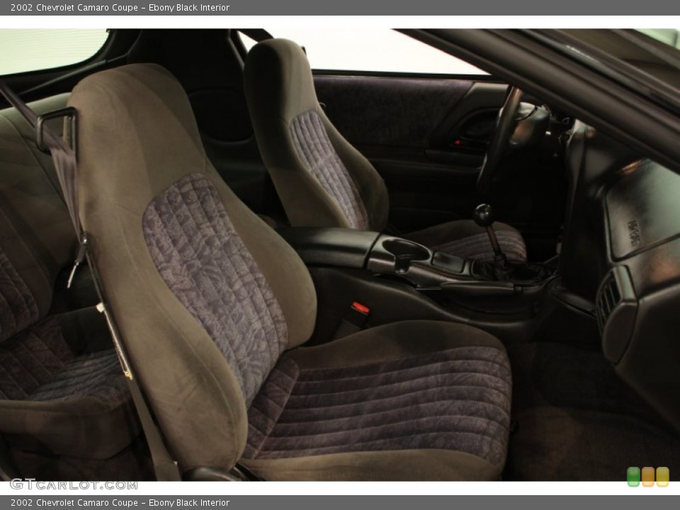 Ebony Black Interior Photo for the 2002 Chevrolet Camaro Coupe #55945567
