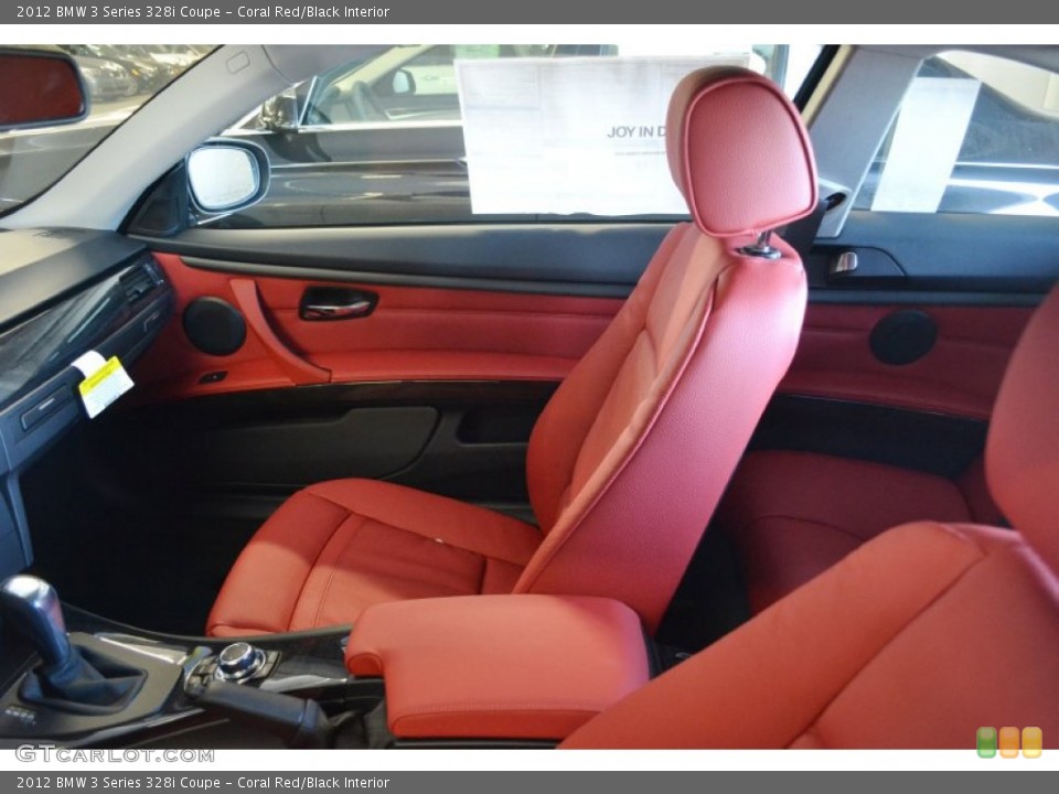 Coral Red/Black Interior Photo for the 2012 BMW 3 Series 328i Coupe #55946656