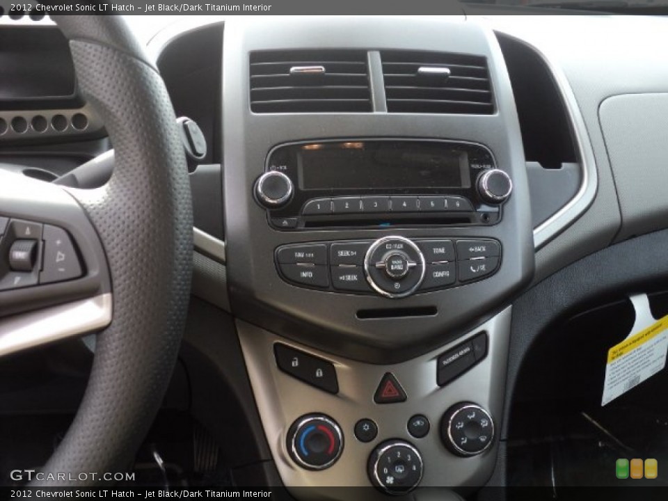Jet Black/Dark Titanium Interior Controls for the 2012 Chevrolet Sonic LT Hatch #55947886