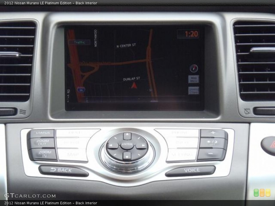 Black Interior Controls for the 2012 Nissan Murano LE Platinum Edition #55949302