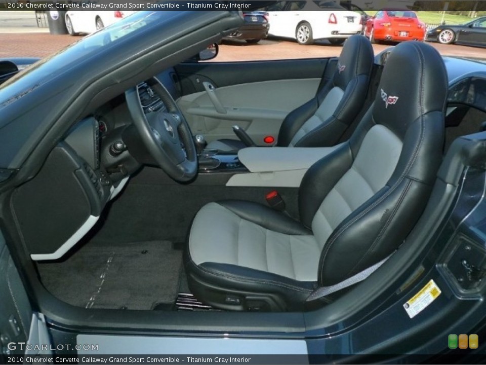 Titanium Gray Interior Photo for the 2010 Chevrolet Corvette Callaway Grand Sport Convertible #55949701