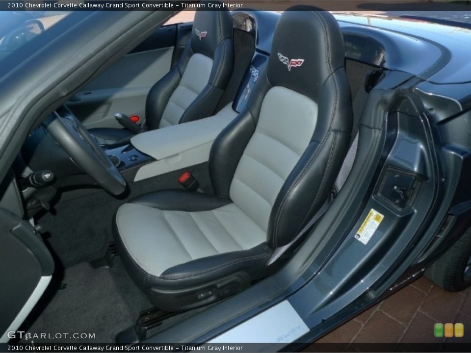 Titanium Gray Interior Photo for the 2010 Chevrolet Corvette Callaway Grand Sport Convertible #55949710