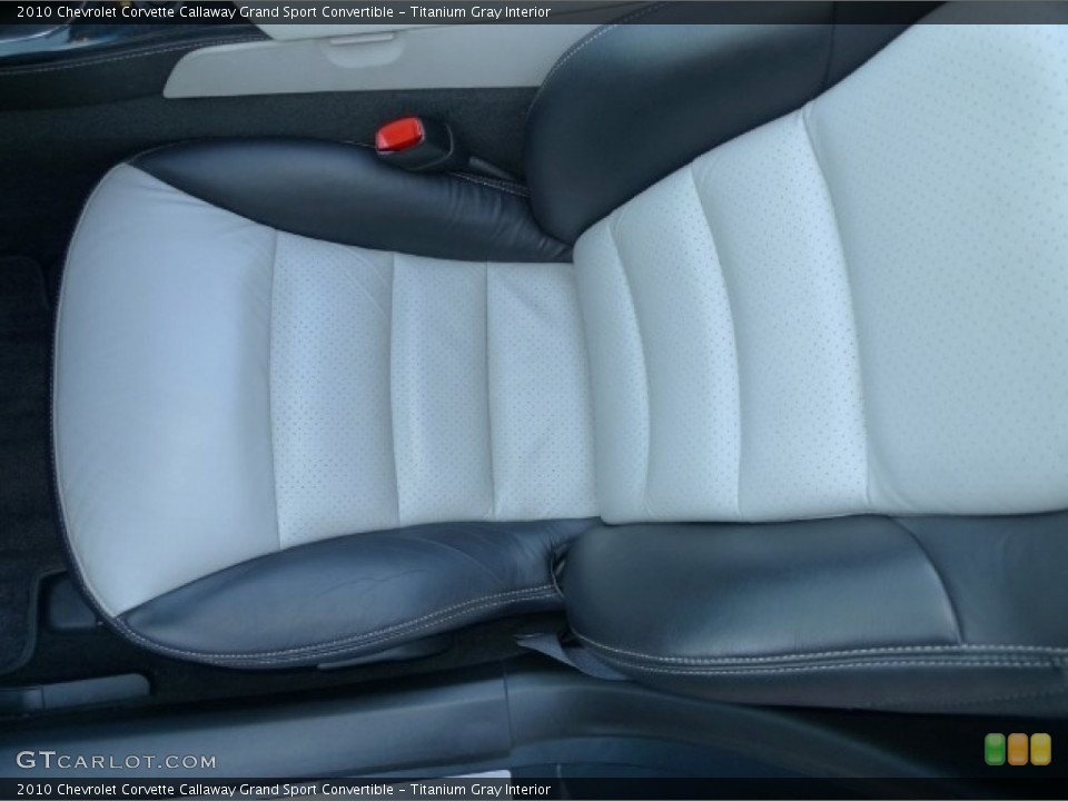 Titanium Gray Interior Photo for the 2010 Chevrolet Corvette Callaway Grand Sport Convertible #55949719