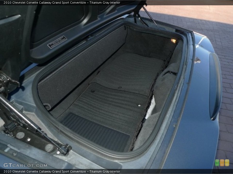 Titanium Gray Interior Trunk for the 2010 Chevrolet Corvette Callaway Grand Sport Convertible #55949809