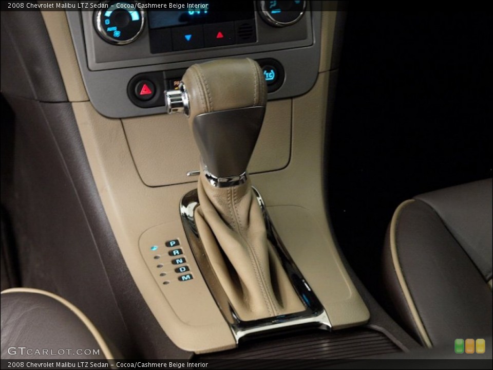 Cocoa/Cashmere Beige Interior Transmission for the 2008 Chevrolet Malibu LTZ Sedan #55950214