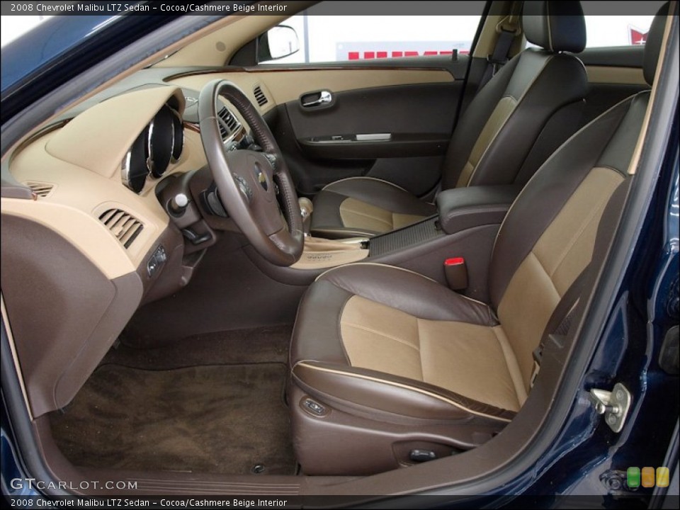 Cocoa/Cashmere Beige Interior Photo for the 2008 Chevrolet Malibu LTZ Sedan #55950226