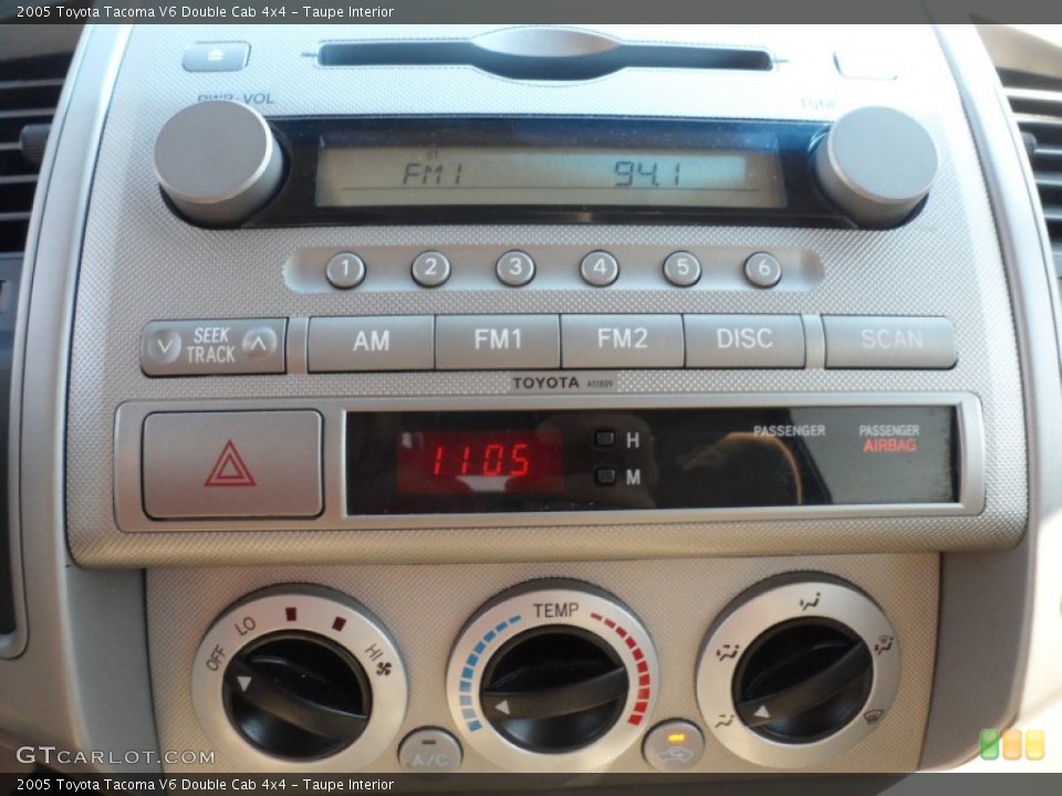 Taupe Interior Controls for the 2005 Toyota Tacoma V6 Double Cab 4x4 #55950673