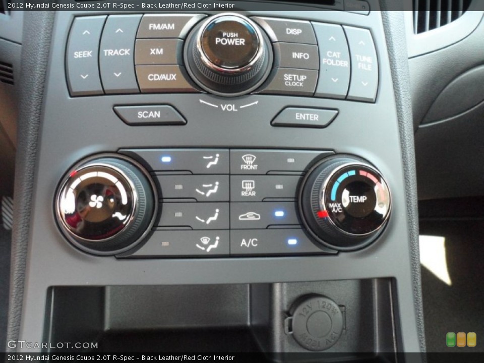 Black Leather/Red Cloth Interior Controls for the 2012 Hyundai Genesis Coupe 2.0T R-Spec #55951870
