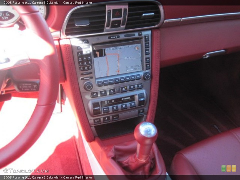 Carrera Red Interior Transmission for the 2008 Porsche 911 Carrera S Cabriolet #55951996