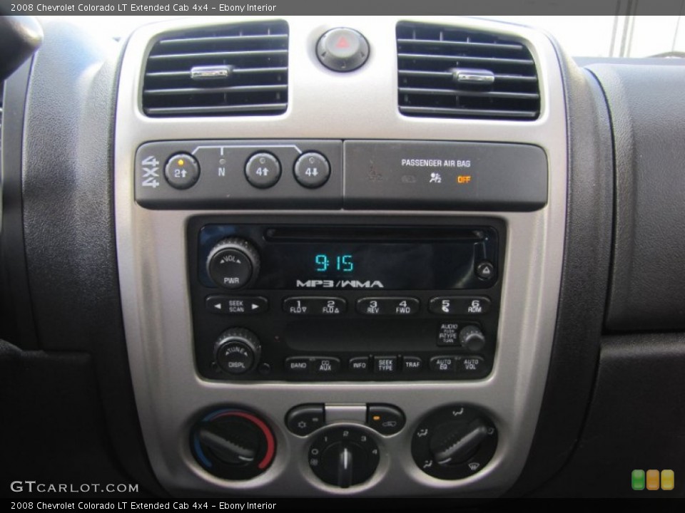 Ebony Interior Controls for the 2008 Chevrolet Colorado LT Extended Cab 4x4 #55952194