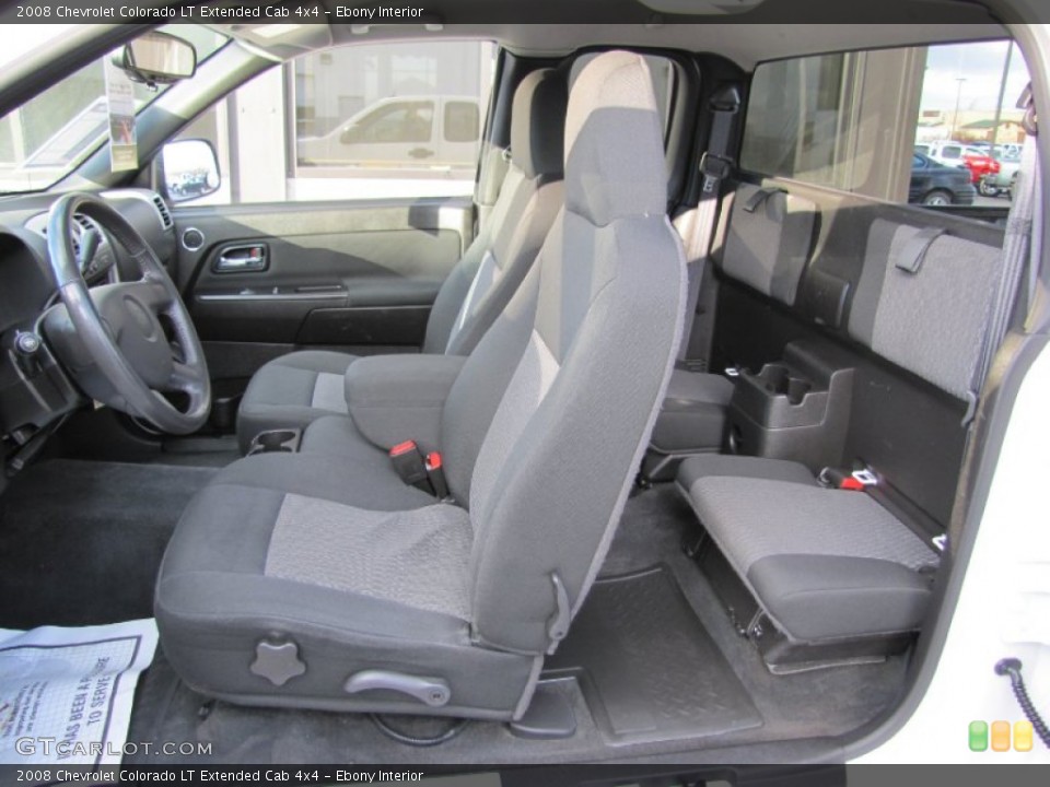 Ebony Interior Photo for the 2008 Chevrolet Colorado LT Extended Cab 4x4 #55952230