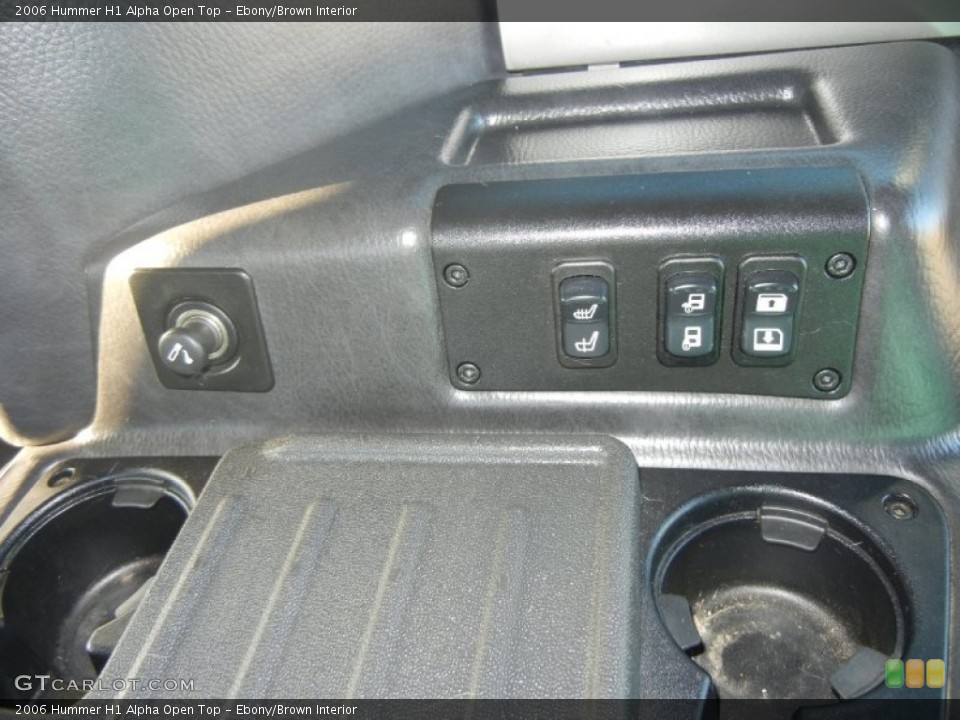 Ebony/Brown Interior Controls for the 2006 Hummer H1 Alpha Open Top #55953667