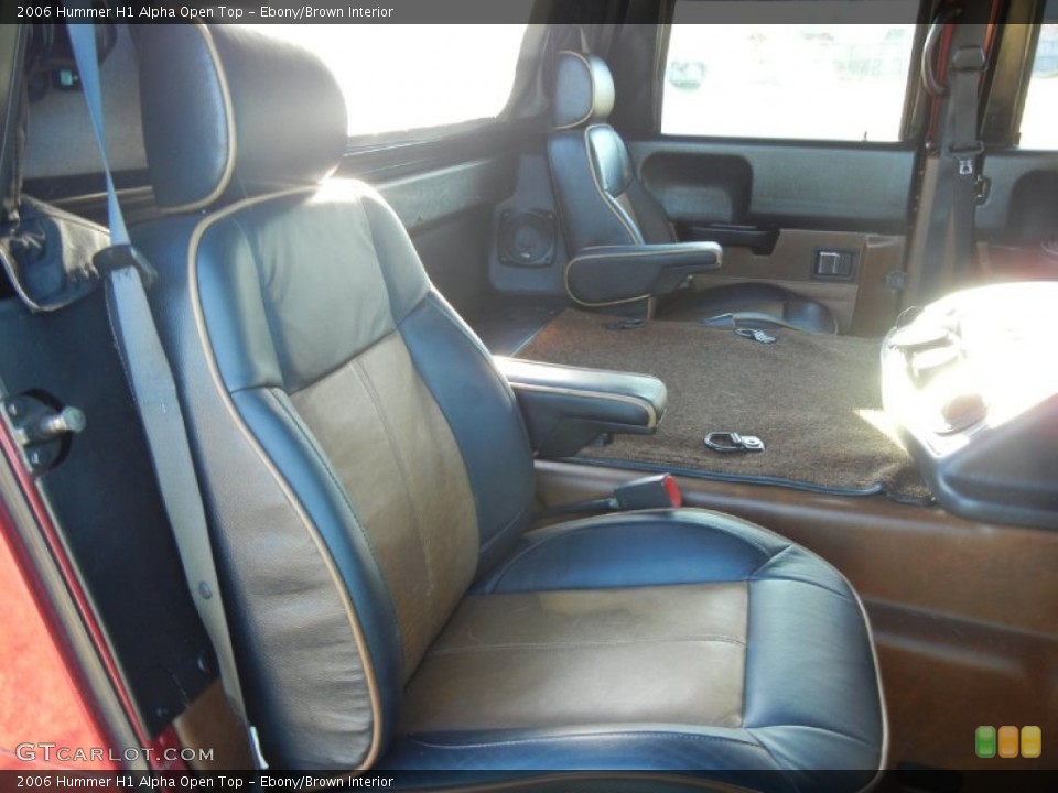 Ebony/Brown Interior Photo for the 2006 Hummer H1 Alpha Open Top #55953679