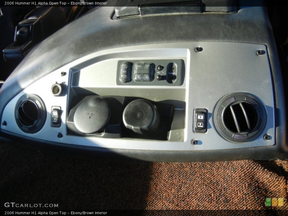 Ebony/Brown Interior Controls for the 2006 Hummer H1 Alpha Open Top #55953697