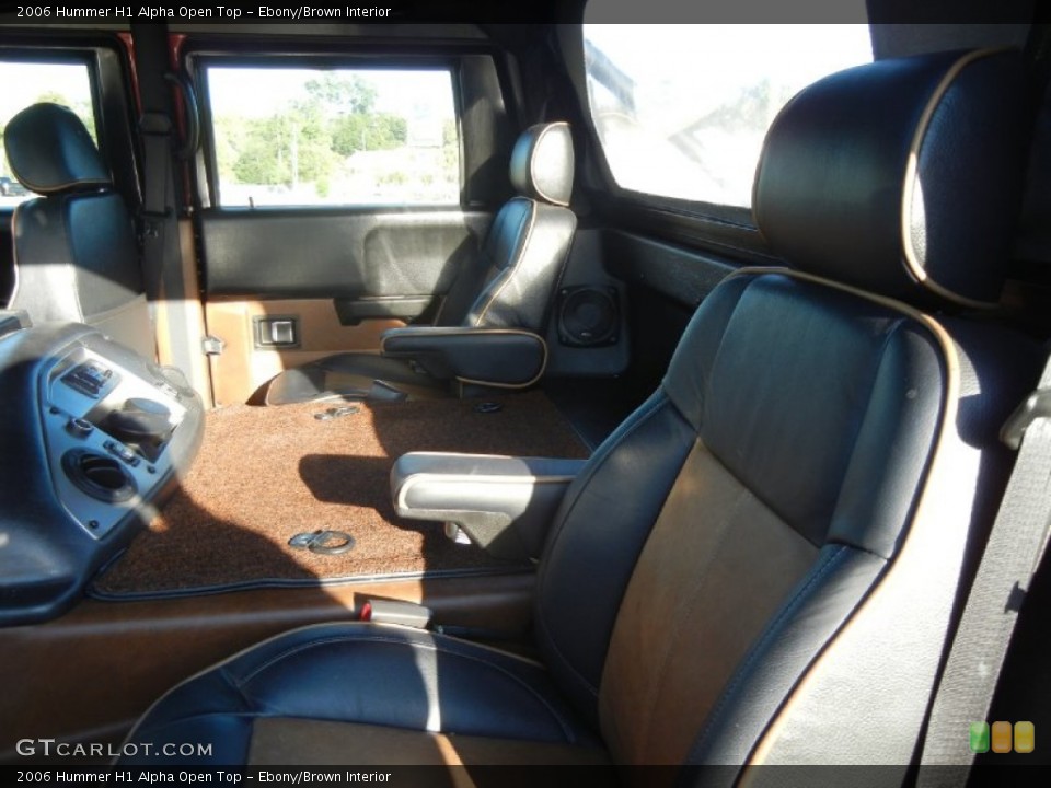Ebony/Brown Interior Photo for the 2006 Hummer H1 Alpha Open Top #55953703