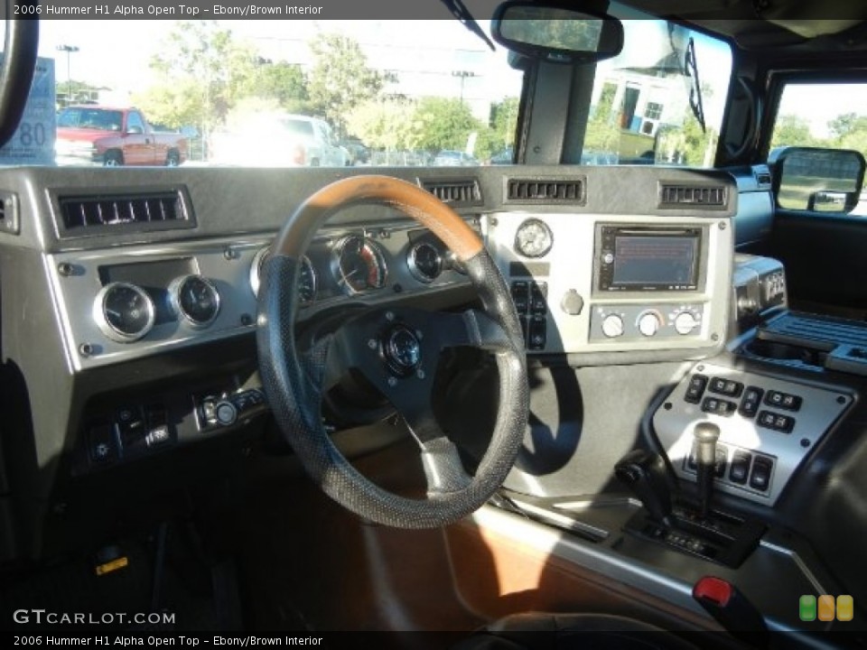 Ebony/Brown Interior Controls for the 2006 Hummer H1 Alpha Open Top #55953712