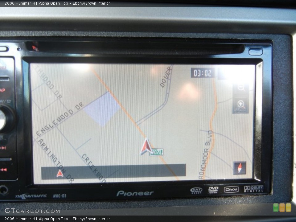 Ebony/Brown Interior Navigation for the 2006 Hummer H1 Alpha Open Top #55953772