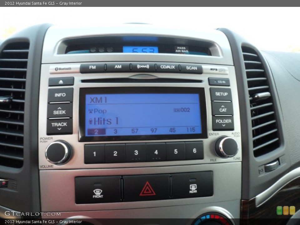 Gray Interior Audio System for the 2012 Hyundai Santa Fe GLS #55954096