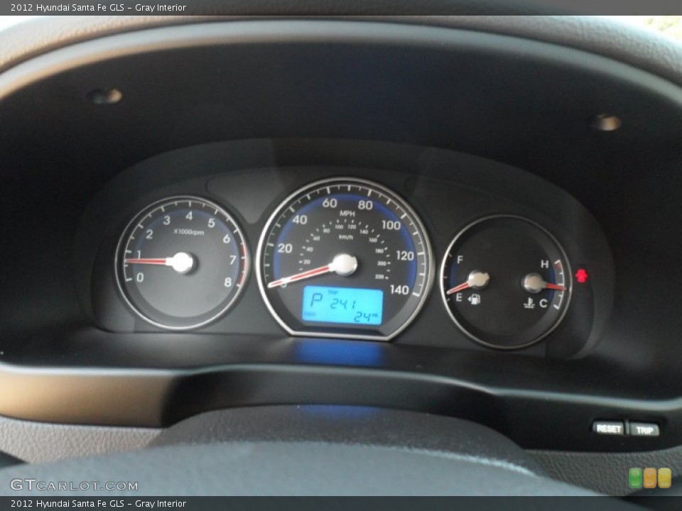 Gray Interior Gauges for the 2012 Hyundai Santa Fe GLS #55954129