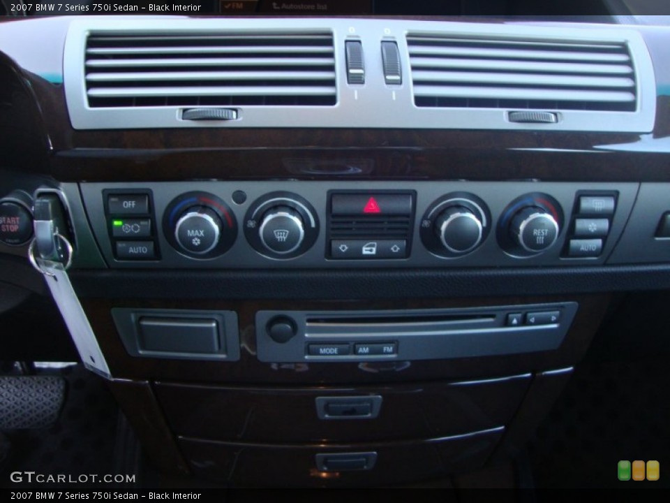 Black Interior Controls for the 2007 BMW 7 Series 750i Sedan #55954606