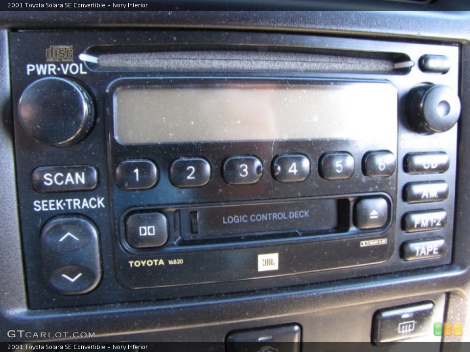 Ivory Interior Audio System for the 2001 Toyota Solara SE Convertible #55955854