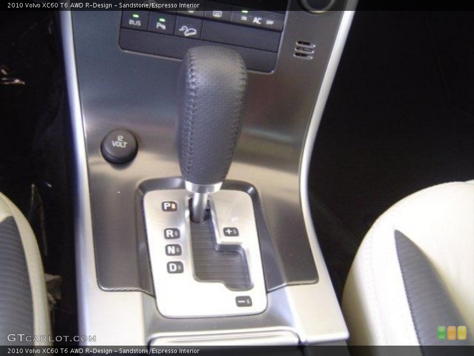Sandstone/Espresso Interior Transmission for the 2010 Volvo XC60 T6 AWD R-Design #55957584