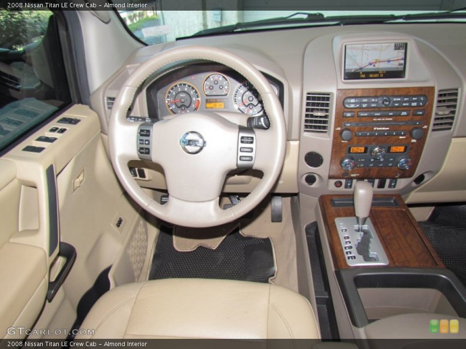 Almond Interior Dashboard for the 2008 Nissan Titan LE Crew Cab #55957788