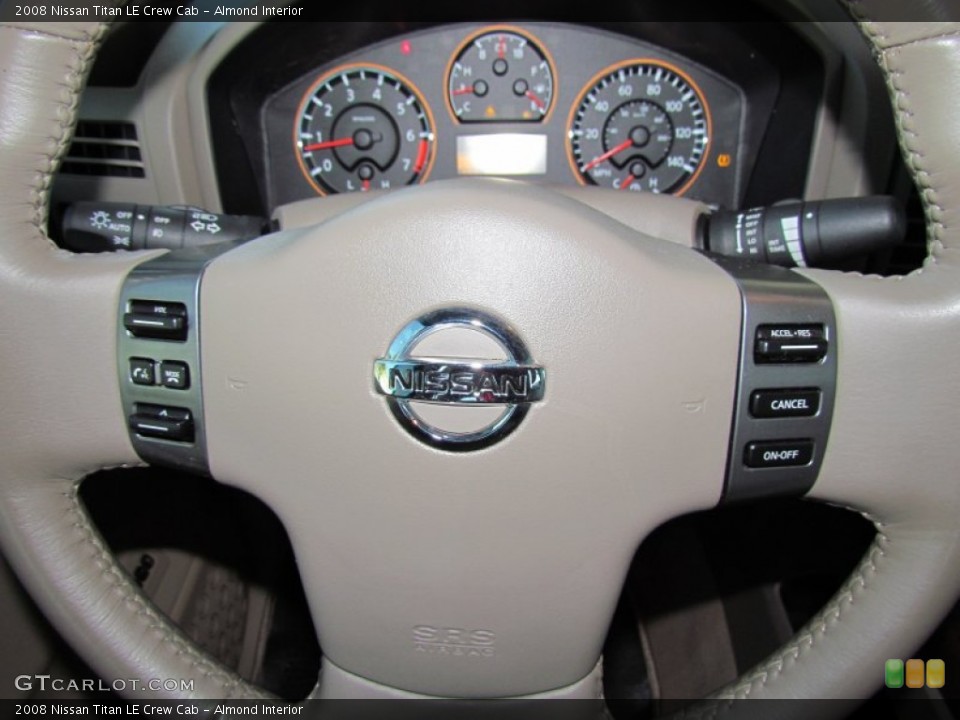 Almond Interior Steering Wheel for the 2008 Nissan Titan LE Crew Cab #55957794