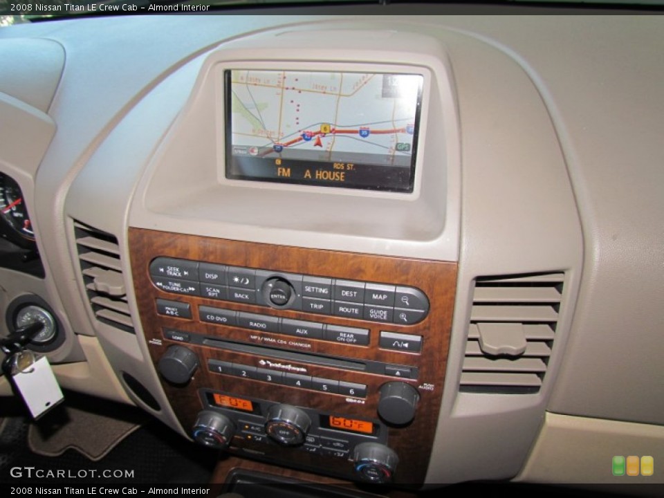 Almond Interior Navigation for the 2008 Nissan Titan LE Crew Cab #55957803