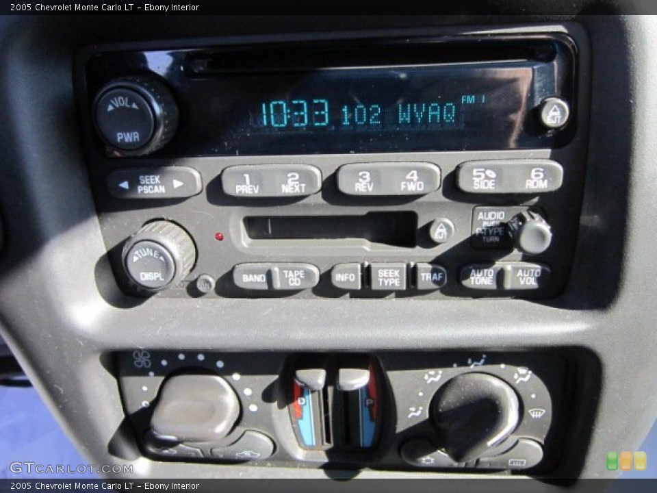 Ebony Interior Audio System for the 2005 Chevrolet Monte Carlo LT #55958538