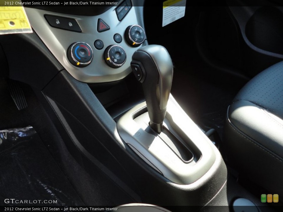 Jet Black/Dark Titanium Interior Transmission for the 2012 Chevrolet Sonic LTZ Sedan #55959264