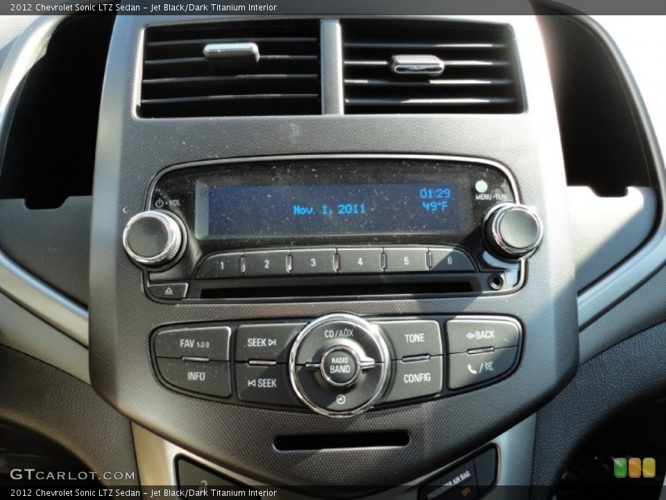 Jet Black/Dark Titanium Interior Audio System for the 2012 Chevrolet Sonic LTZ Sedan #55959324