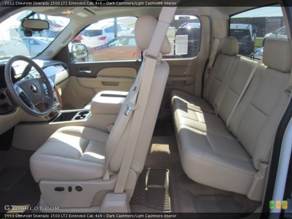 Dark Cashmere/Light Cashmere Interior Photo for the 2011 Chevrolet Silverado 1500 LTZ Extended Cab 4x4 #55959592
