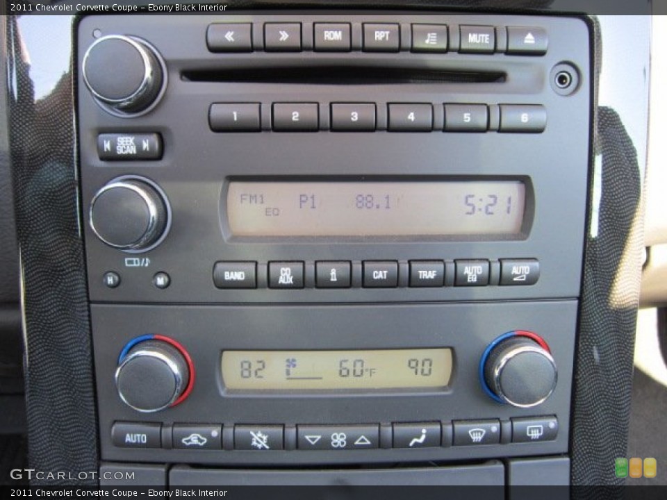 Ebony Black Interior Audio System for the 2011 Chevrolet Corvette Coupe #55959843