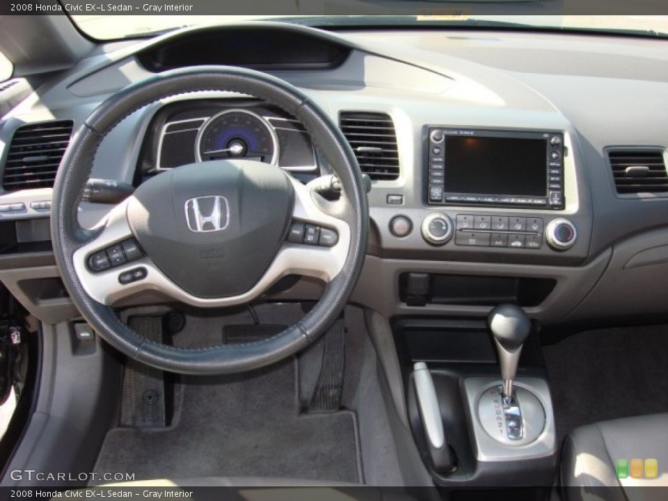 Gray Interior Dashboard for the 2008 Honda Civic EX-L Sedan #55963803