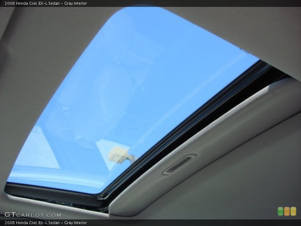 Gray Interior Sunroof for the 2008 Honda Civic EX-L Sedan #55963812