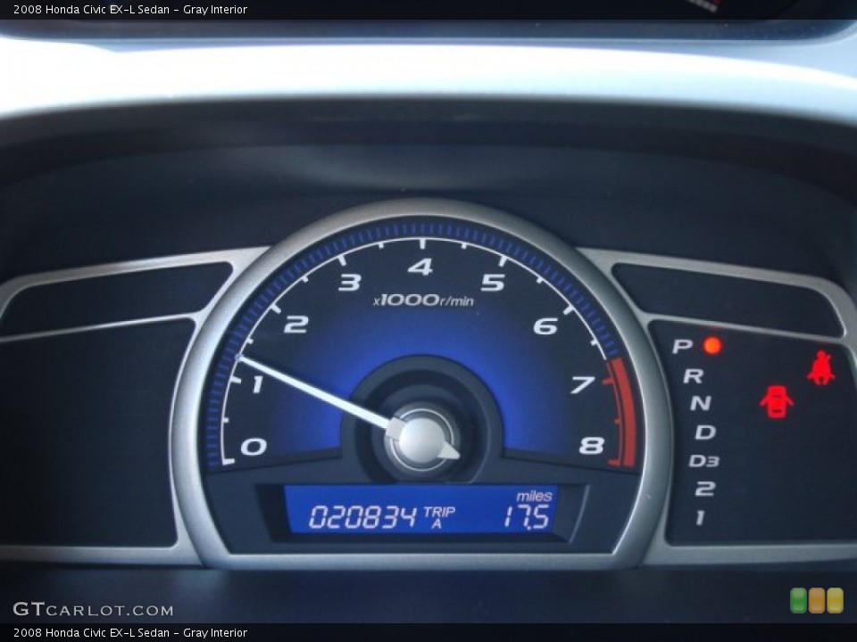 Gray Interior Gauges for the 2008 Honda Civic EX-L Sedan #55963830