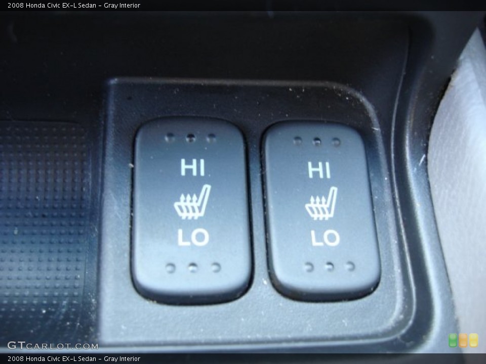 Gray Interior Controls for the 2008 Honda Civic EX-L Sedan #55963875