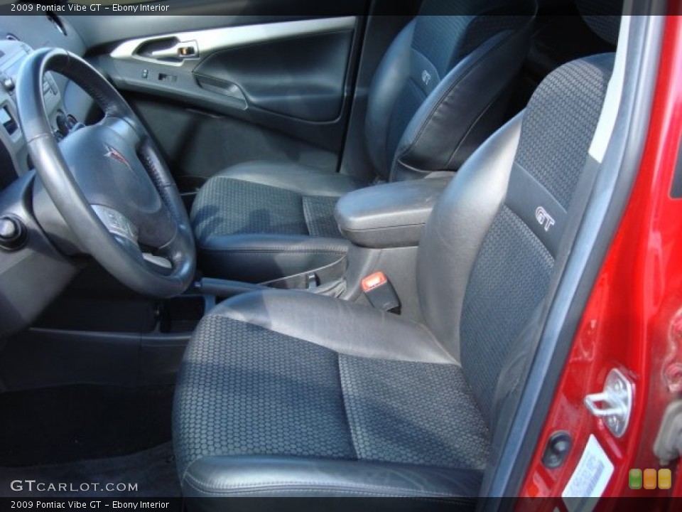 Ebony Interior Photo for the 2009 Pontiac Vibe GT #55964661