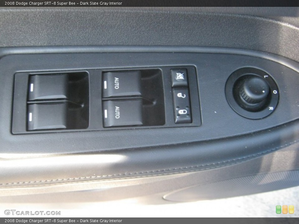 Dark Slate Gray Interior Controls for the 2008 Dodge Charger SRT-8 Super Bee #55967373