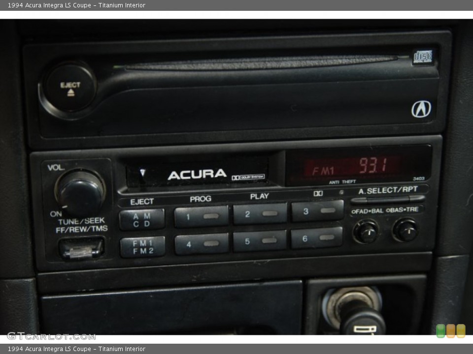 Titanium Interior Audio System for the 1994 Acura Integra LS Coupe #55969770