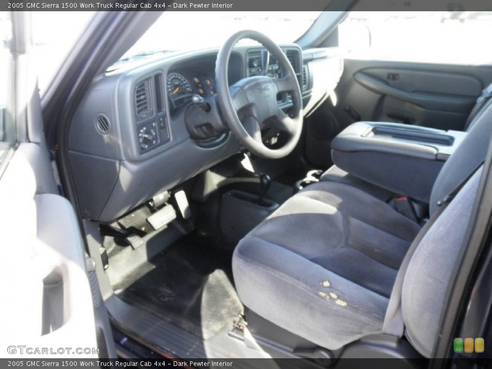 Dark Pewter Interior Prime Interior for the 2005 GMC Sierra 1500 Work Truck Regular Cab 4x4 #55970154