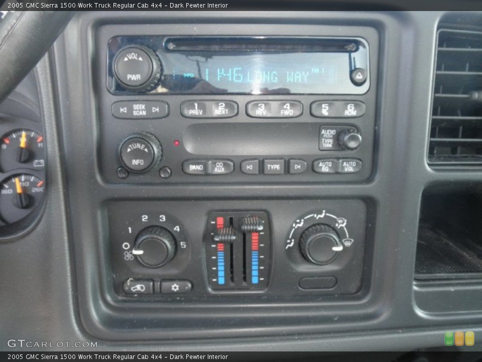 Dark Pewter Interior Audio System for the 2005 GMC Sierra 1500 Work Truck Regular Cab 4x4 #55970163