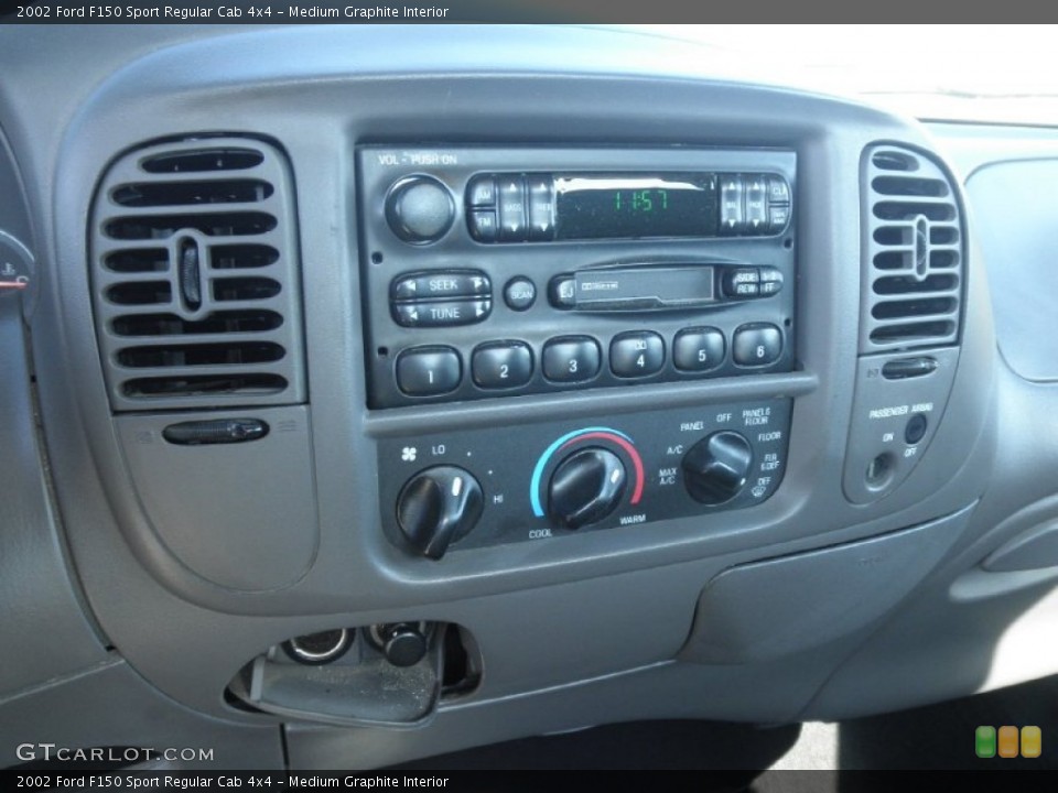 Medium Graphite Interior Audio System for the 2002 Ford F150 Sport Regular Cab 4x4 #55970545