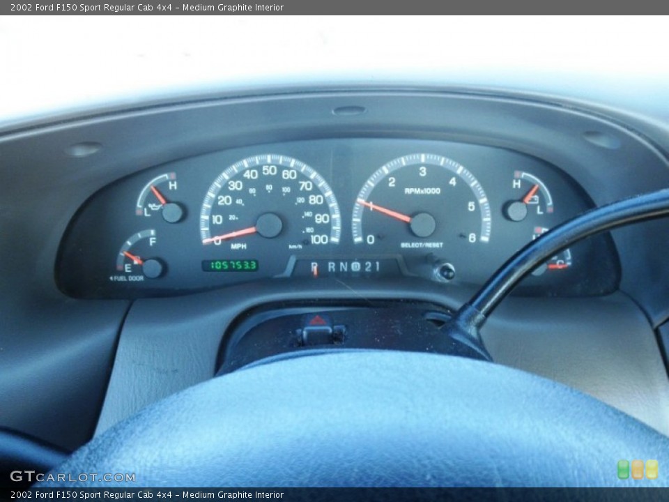 Medium Graphite Interior Gauges for the 2002 Ford F150 Sport Regular Cab 4x4 #55970571